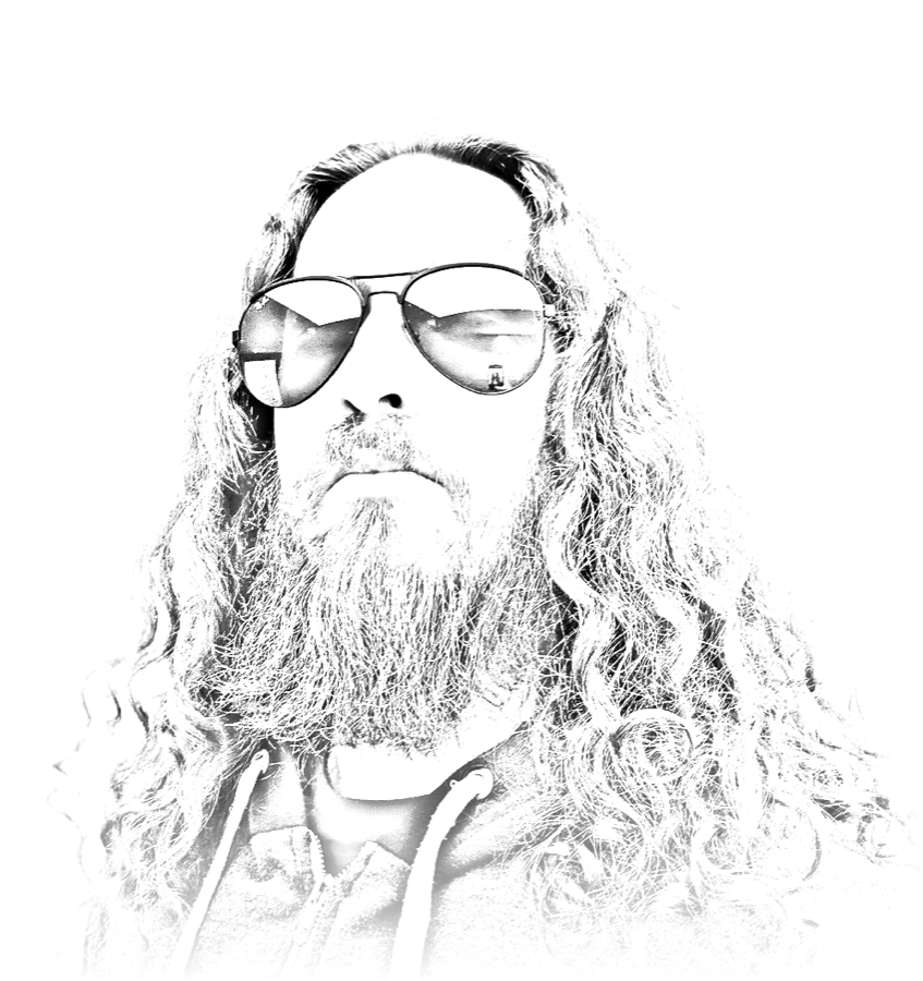 Pencil-sketch portrait of Javier Ponz